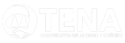Logotipo Cooperativa Tena blanco